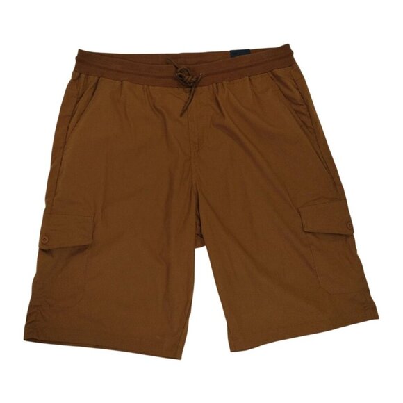 Kenneth Cole Mens Brown Cargo Shorts With Adjustable Waistband & Pockets Size 46 - Picture 1 of 7